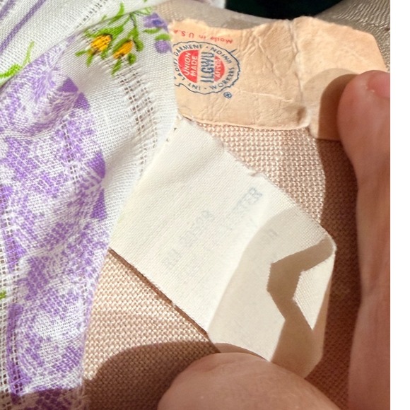 Vintage 1970s Floral Maxi Dress Smocked Bodice Prairie Cottagecore - S - Picture 8 of 12